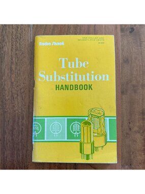 1973 Tube Substitution Handbook 16th Ed Radio Shack Howard W Sams Paperback PB